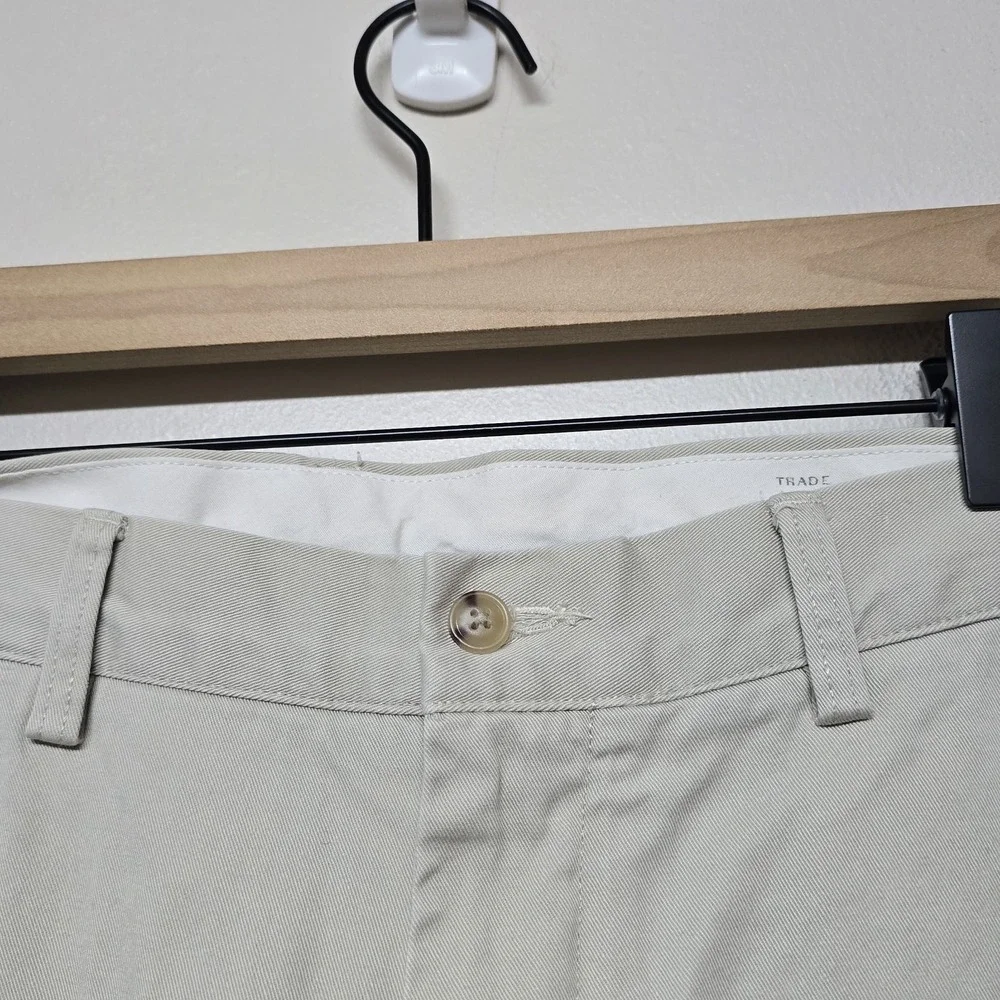 Polo Ralph Lauren Slim Fit Chino Pants Men 35x32 Khaki Beige Cotton Dress Casual